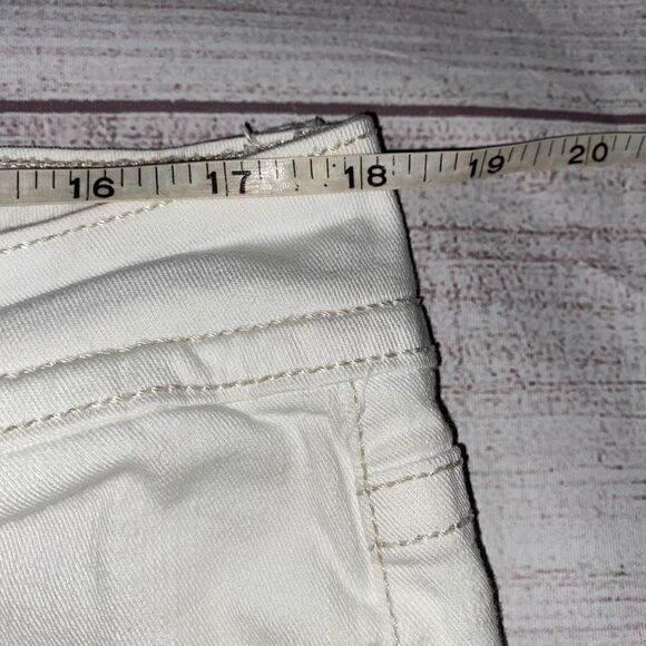 Code Bleu Annette women 16 white Capri jeans - Picture 10 of 11